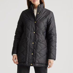 Quince Featherless Quilted Long Puffer Jacket - Black Size XS